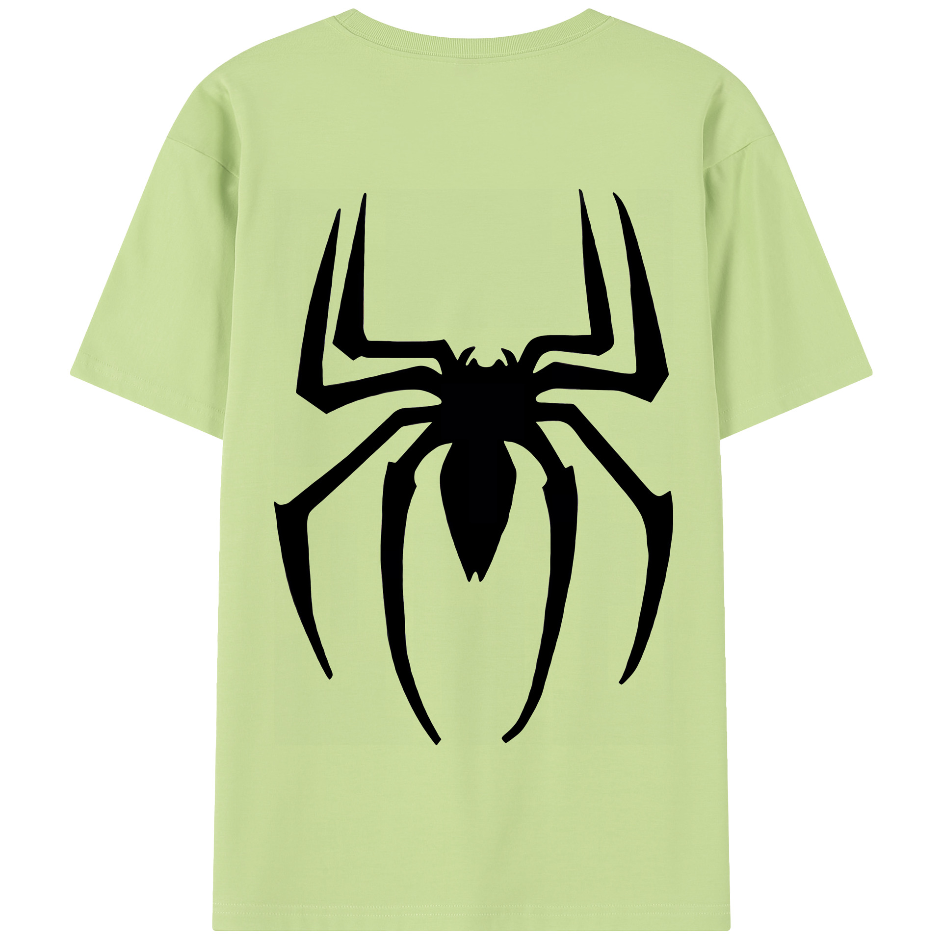 （画像用） Spider Man スパイダーマン 綿100％半袖Tシャツ（背面プリント）